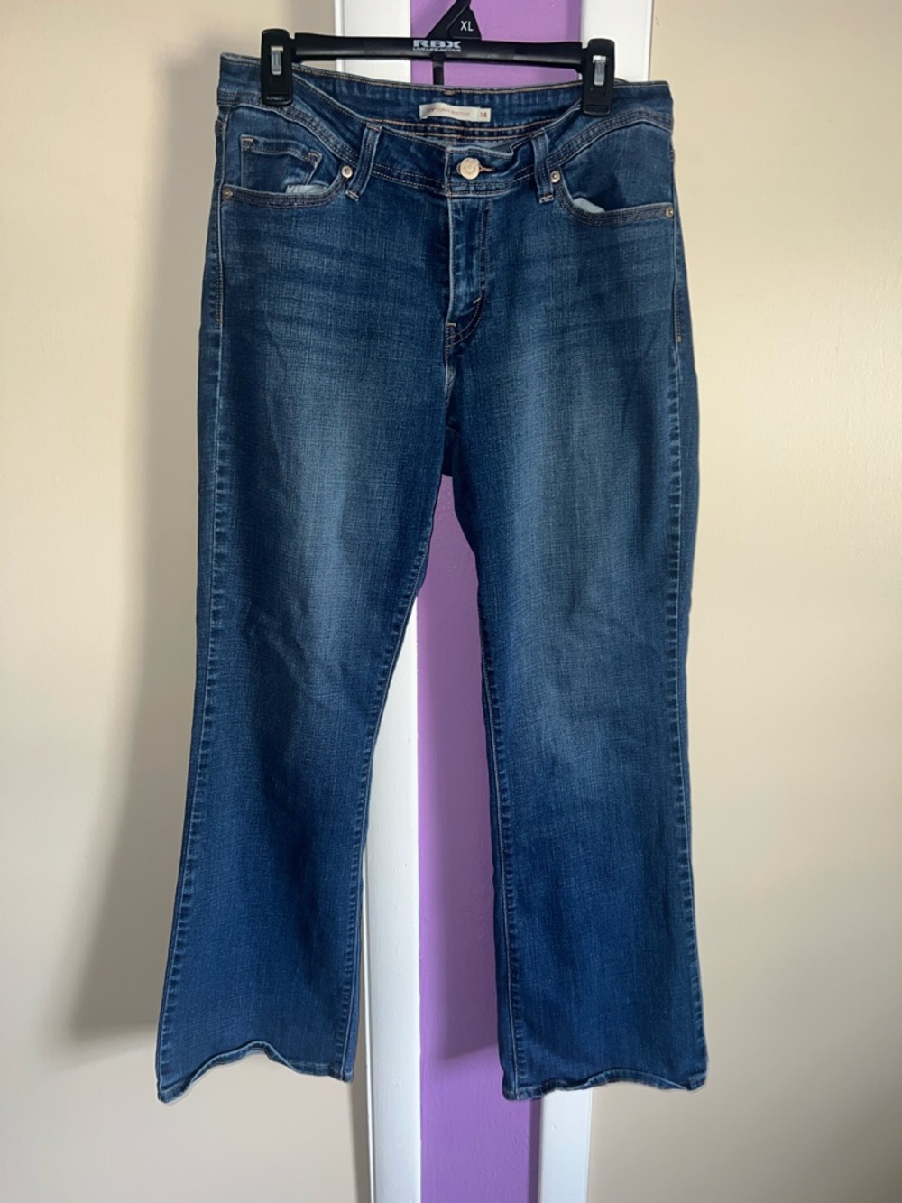 Levi's Dark Blue Bootcut Jeans - Classic Five-Pocket Style